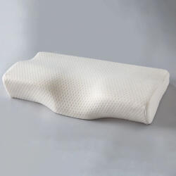 Blux Kényelmes Memóriahabos Párna Mosható Huzattal - 50×30×10/7 cm - Fehér (PILLOW0014)