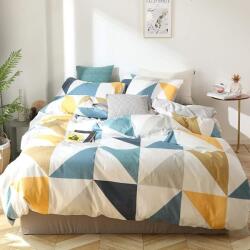 GETIYA Gyerek Ágyneműhuzat 200 x 155 cm Geometrikus Kék - Sárga (X001FUUR8R)