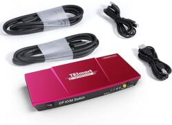 Tesmart KVM Switch DisplayPort 4K 60Hz - 2 számítógéphez (PKS0201A10-EURD)