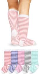 BShopy Prémium Csúszásgátló Baba és Gyerek Térdzokni Szettek - Több Színben és Méretben Rózsaszín Csíkos - 6-12 Hó (X00121VNPF)