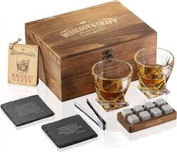 Mixology and Craft Prémium Whisky Szett 15 Részes - Kristály Poharakkal, Whisky Kövekkel és Bár Kiegészítőkkel Elegáns (810090950464)