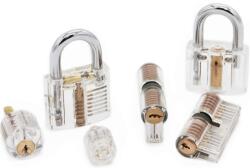 Curious Smith Lockpick Gyakorló Zárkészlet - Nagy Német Segédlettel, Profi Zárnyitó Eszközök (Lock001Big)