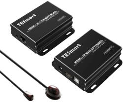 Tesmart HDMI KVM extender 50 m, CAT5e és CAT6 kábelen - Full HD 1080p 60 Hz, IR és EDID, TESmart (X001HX1SP3)