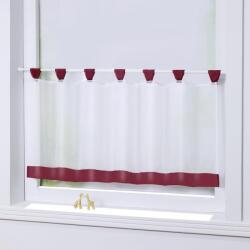 Joyswahl Fehér Panelfüggöny Bordó Csíkkal - 120x45 cm Méret (X000W3H8YJ)