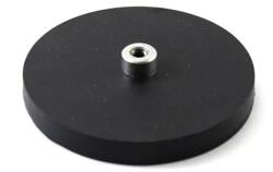 Magnetrend Magnet neodim oala cauciucat negru D66mm cu filet interior M5 (11002030)