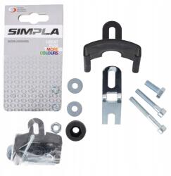 Simpla szerelőkészlet V-Brake sárvédőkhöz, fekete (1-BLC003)