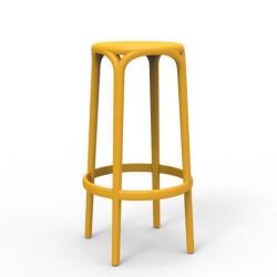 Vondom Scaun de bar exterior / interior design modern premium BROOKLYN BAR STOOL mustariu (65027 mustariu VD)
