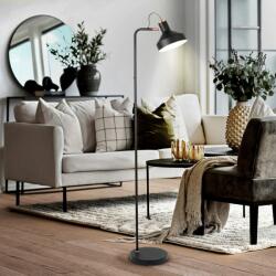 Schuller Lampadar/Lampa de podea din metal design moderm Irias negru/cupru (SV-12528)