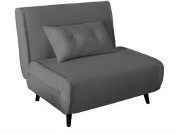 IV Interior Concept Fotoliu Pat SMART MULTIFUNCTION 100cm catifea raiata gri (A-47141 VC)