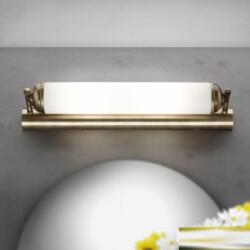 ORION Aplica de perete design lux pentru oglinda Nostalgie 42cm alama antique (Soff 3-464/2 Patina/495 opal-seidenmatt OR)