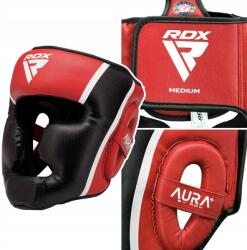 RDX Boksz sisak Rdx Head Guard Aura Plus T-17 red XL (HGR-T17RB-M+)