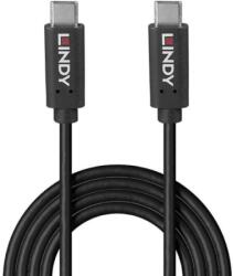 Lindy Cablu Lindy 8m USB C to C, latime de banda suportata 10Gbps, PD 5A/20V (100W), Maximum Resolution: UHD 8K 7680x4320@60Hz with DSC including 4K 4096x2160@120Hz, negru (LY-43439)