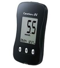 i-SENS Glucometru CareSens N + 100 teste + 100 ace, Negru (DZHF1MBBM)