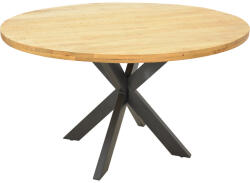 FDY Masa Bucatarie/Dining Rotunda Royallis Lemn Masiv Mango Finisaj Natur Diametru 130 Cm