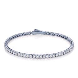 SAVICKI Brăţară Savicki 2.1mm: aur alb, zirconiu - savicki - 2 524,00 RON
