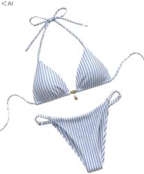 Shein Kétrészes Csíkos Bikini Szett M - allegro - 1 840 Ft