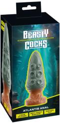 Beasty Cocks Atlantis Anal Dop Anal cu Ventuză și Design Reptilian 21 cm
