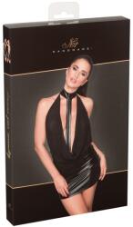 Noir Missbehaved Exclusive Rochie Transparentă cu Powernet și Wet Look - Negru , XL