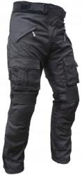  Sportos motoros nadrág, fekete, combzsebekkel, 4XL-es méret