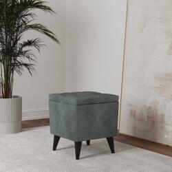 haaus Taburet Tapitat Troia, cu spatiu depozitare, Menta, Stofa, 40 x 40 x 46 cm (930196)