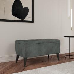 haaus Bancheta Tapitata Mera, cu spatiu depozitare, Menta, Stofa, 80 x 37 x 42 cm (929855)