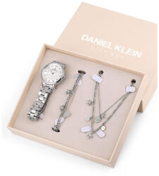 Daniel Klein Gift Set - Ceas Dama Quartz Argintiu DK. 1.13285. 1 (DK.1.13285.1) Ceas