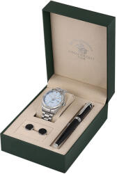 Santa Barbara Polo & Racquet Club Legend - Ceas Barbatesc Quartz Argintiu SB. 1.10646. 1 (SB.1.10646.1) Ceas