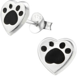 Rankine Cercei argint cu surub black paw (EF26293-23)