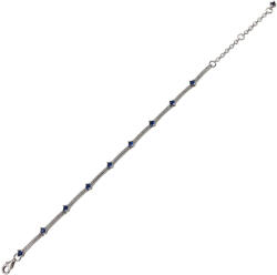 Rankine Bratara argint zirconii albastre Blue (H3464-12)