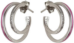 THIA Jewelry Cercei argint rotunzi roz Creolinni (E8061-28)