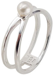 Argint 925 Inel argint trendy cu perla de cultura, marime 54 (042-55223-54-2)