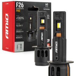 AMiO Becuri auto LED F26 PRO LumiTec LIMITED +130% DUO FULL CANBUS H1 12V 24V AMIO-04869 (AX_04869)