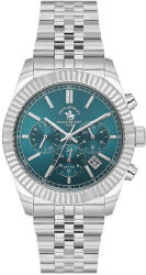 Santa Barbara Polo & Racquet Club Legend - Ceas Barbatesc Quartz Argintiu SB. 1.10653. 4 (SB.1.10653.4) Ceas
