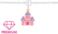 Rankine Bratara argint copii castel colorat Fairy (EF43727-28)