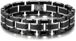 Thia Jewelry S. Steel Bratara Neagra Cu Carbon Thia Jewelry S. Steel Barbati (QL-SL003-23)