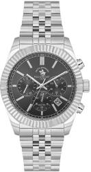 Santa Barbara Polo & Racquet Club Legend - Ceas Barbatesc Quartz Argintiu SB. 1.10653. 2 (SB.1.10653.2) Ceas