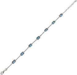 THIA Jewelry Bratara argint zirconii albastre Thia (102005-34)