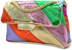 Italy Poseta Loco Mini Din Piele Naturala Multicolor (2212-FB012-22)