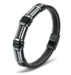 Thia Jewelry S. Steel Bratara Inox Neagra Thia Jewelry S. Steel Barbati (OOTB-ML203-23-220)
