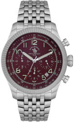 Santa Barbara Polo & Racquet Club Legend - Ceas Barbatesc Quartz Argintiu SB. 8.10007. 2 (SB.8.10007.2) Ceas