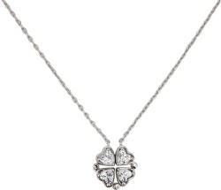 Rankine Lant argint trifoi si inima reversibil Lucky (2502-TLY220-2)