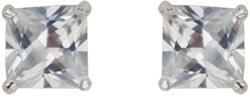 Rankine Cercei argint zirconiu patrat Cube (2502-TLY081-8-2)