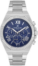 Daniel Klein Exclusive - Ceas Barbatesc Quartz Argintiu DK. 1.14075. 2 (DK.1.14075.2) Ceas