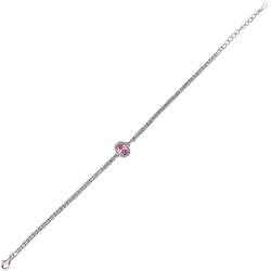 THIA Jewelry Bratara argint tennis zirconiu roz Thia (H3311-28)