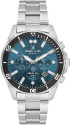 Daniel Klein Exclusive - Ceas Barbatesc Quartz Argintiu DK. 1.14067. 3 (DK.1.14067.3) Ceas