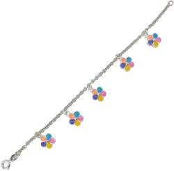 Rankine Bratara argint copii floricele colorate (2502-TLY004-22)