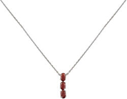 THIA Jewelry Lant argint elegant cu zirconii rosii Thia (100119-1)