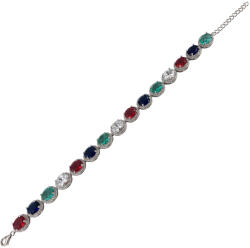 THIA Jewelry Bratara argint eleganta multicolora Thia (CAB2978-22)