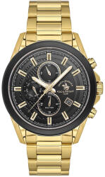 Santa Barbara Polo & Racquet Club Legend - Ceas Barbatesc Quartz Auriu SB. 1.10675-5 (SB.1.10675-5) Ceas