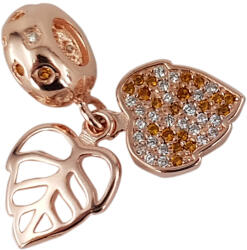Rankine Talisman argint frunze auriu rose (G5060-10)